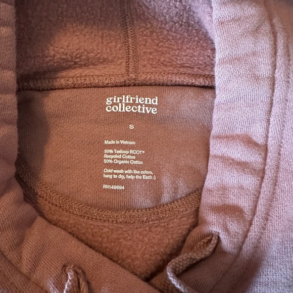 Girlfriend Collective Classic Hoodie - Mauve - Size S - Picture 3 of 3